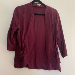 Medium Eyeshadow Burgundy Blazer